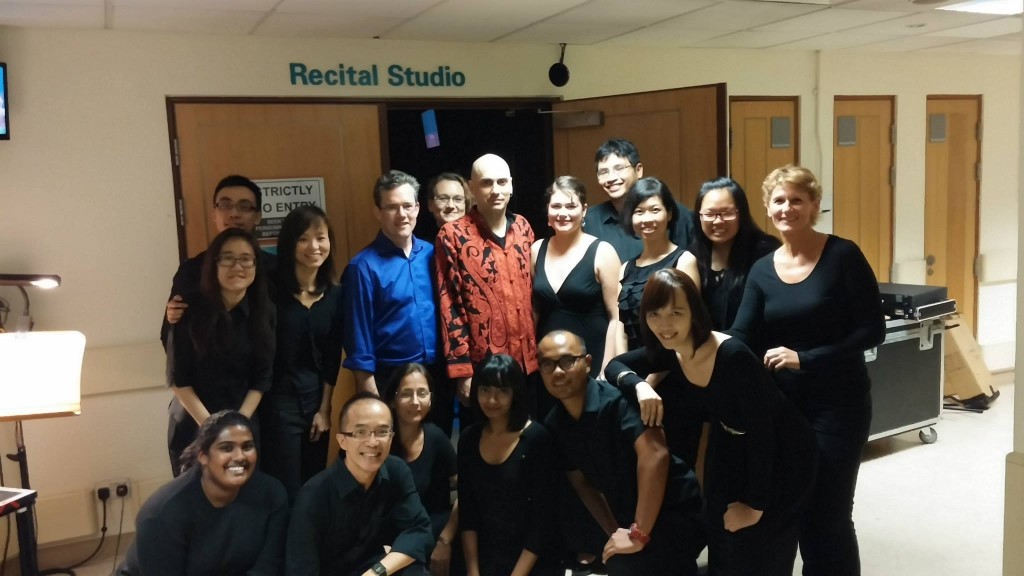 Vox Camerata members with Tim Eriksen and his band